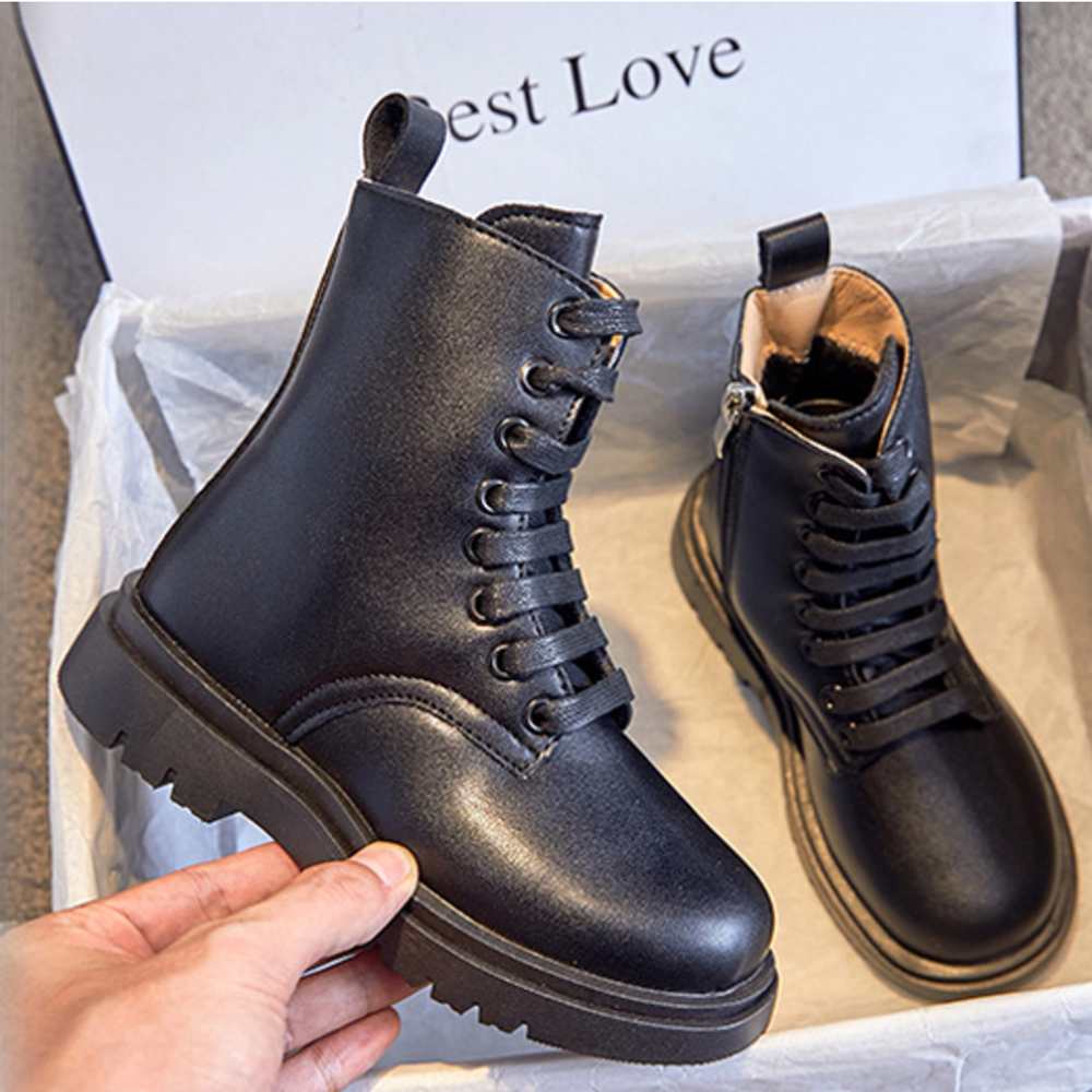 ブーツ キッズ 通販 レースアップ 編み上げ ショートブーツ ファスナー かわいい 可愛い フォーマル ジュニアブーツ 子供 靴 女の子 男の子 入学式 ブーツ | BACKYARD FAMILY | 02