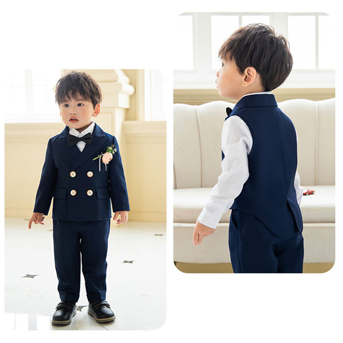 フォーマルスーツ 男の子 通販 スーツ フォーマル 子供スーツ キッズスーツ 子供服 ジャケット ベスト ズボン 蝶ネクタイ ジュニア キッズ おしゃれ 韓国 | BACKYARD FAMILY | 05