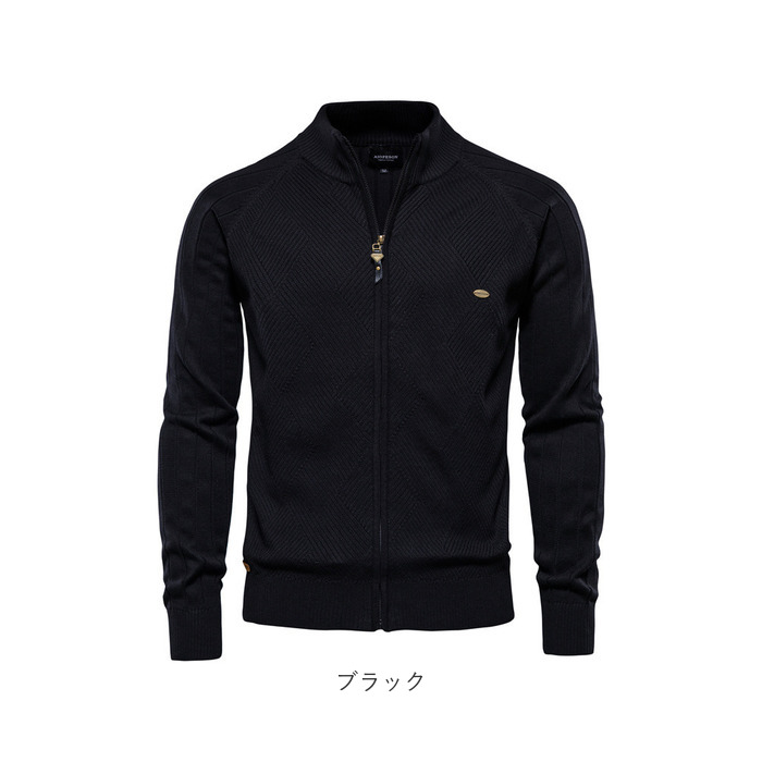 ゴルフウェア メンズ 通販 セーター トップス 長袖 男性 大人 ゴルフ スポーツ おしゃれ お洒落 アウトドア ニットジャケット フルジップアップ ゴルフウェア |  | 12