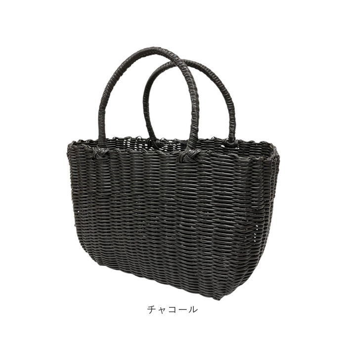 かごバッグ 夏 おしゃれ 通販 カゴバッグ かごバック ビニール 手編み