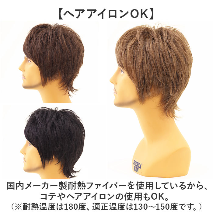 プリシラ prisila プリシラ ウィッグ MA-101 メンズ 通販 オールウイッグ オールウィッグ フルウィッグ フルウイッグ 全頭かつら かつら ウイッグ |  | 20