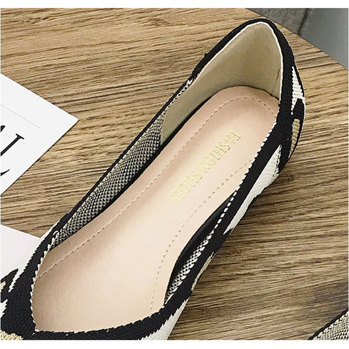 パンプス ニット 痛くない レディース 通販 ニットバンプス フラットシューズ ぺたんこ レディース靴 婦人靴 ニット素材 ポインテッドトゥ ローヒール パンプス | BACKYARD FAMILY | 13