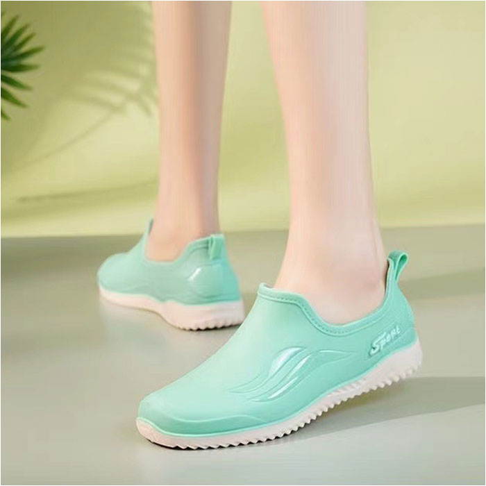 レインシューズ ショート レディース 通販 防水スリッポン スリッポン 防水シューズ コックシューズ 厨房靴 滑りにくい 防滑 晴雨兼用 丸洗いOK  レインシューズ |  | 08
