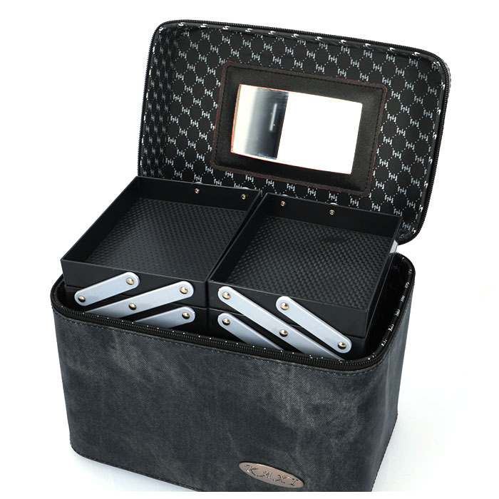 メイクボックス 大容量 通販 コスメボックス 化粧ボックス 収納ボックス コスメ 収納 メイクケース バニティ 2段 バニティケース 鏡付き 化粧品 メイクボックス | ブランド登録なし | 08