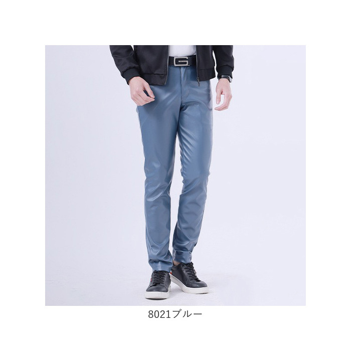 スキニーパンツ メンズ 通販 レザーパンツ カジュアルパンツ スリム