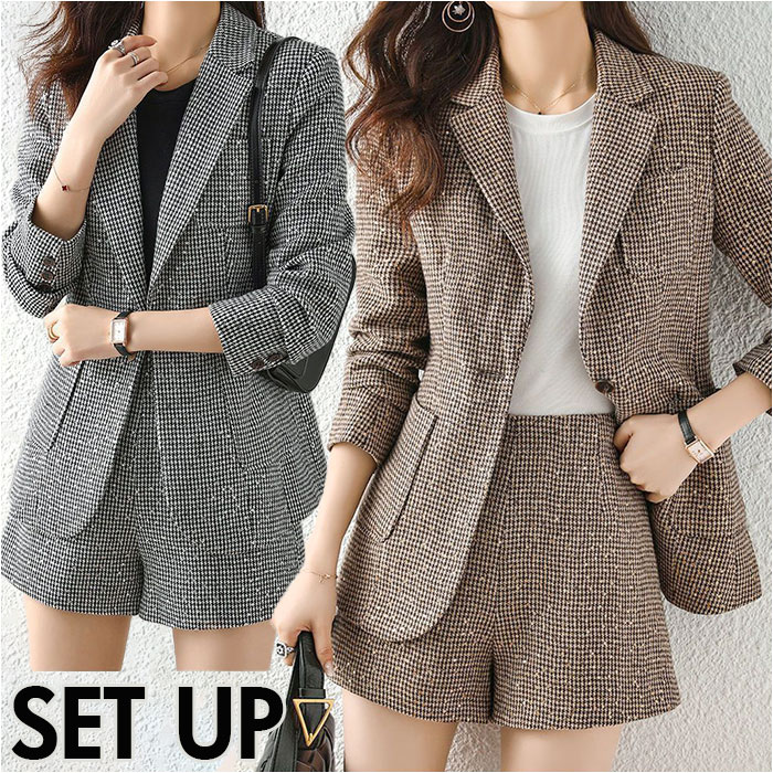 ジャケット ショートパンツ セットアップ 通販 パンツスーツ 上下