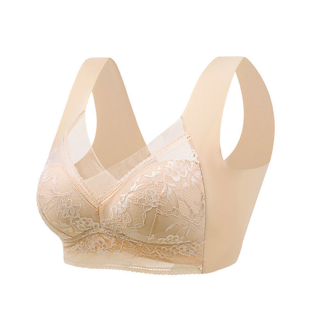 ブラジャー 通販ブラジャー ノンワイヤー ホックなし ノンワイヤーブラ ブラ 単品 レース インナー レディースインナー フルカップブラジャー 下着 ブラジャー | ブランド登録なし | 04