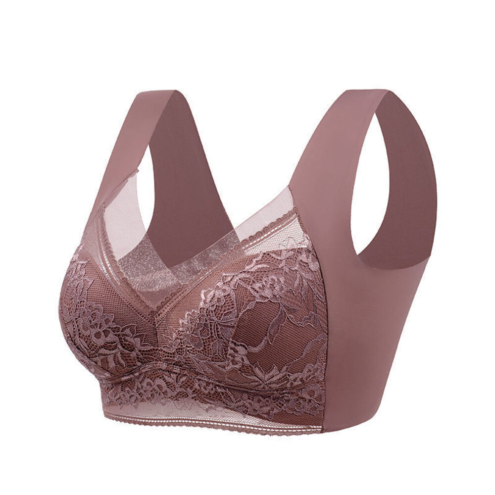 ブラジャー 通販ブラジャー ノンワイヤー ホックなし ノンワイヤーブラ ブラ 単品 レース インナー レディースインナー フルカップブラジャー 下着 ブラジャー | ブランド登録なし | 06