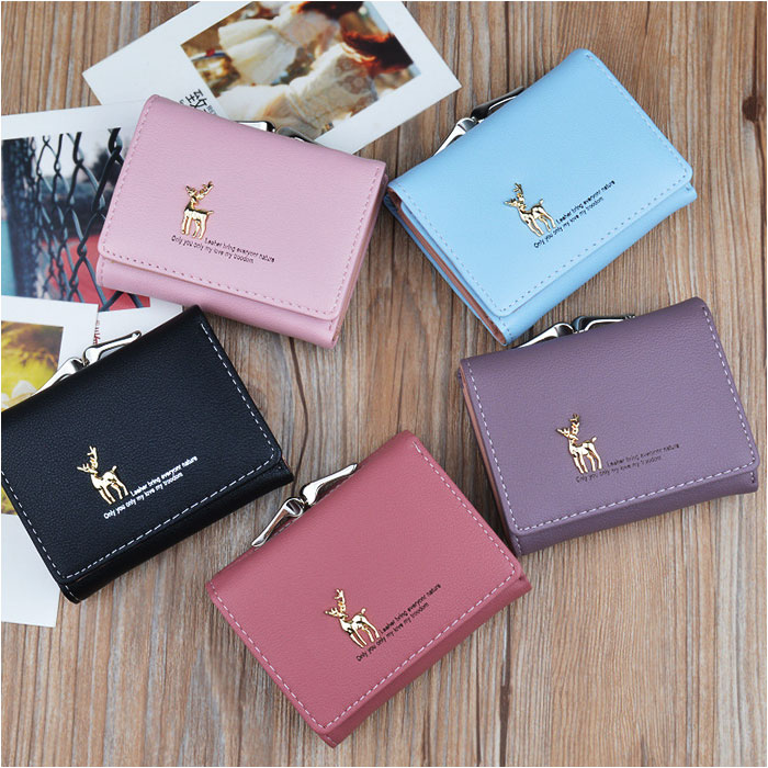 ③☆美品♪エピ ♪ガマ口♦︎折り財布♪レッド Purpred 三つ折り財布 通販三つ折り財布 がま口 財布 三つ折り