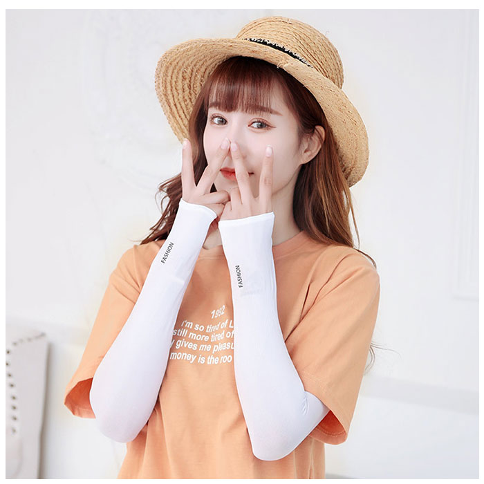 アームカバー 薄い 伸縮性 通販 2タイプ 4枚入り レディース 腕カバー 手袋 ロング 袖 スリーブ カバー 日焼け防止 紫外線対策 日よけ 日除け 夏 アームカバー | ブランド登録なし | 15