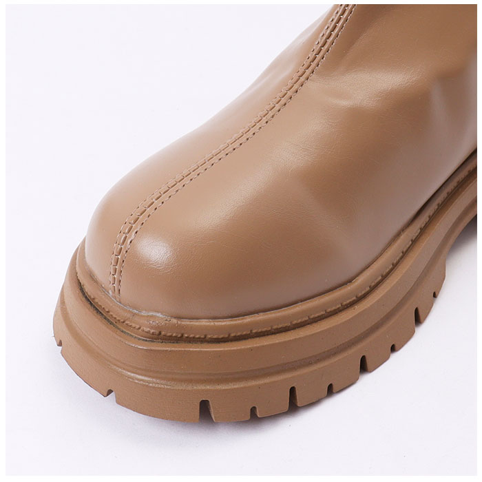 ブーツ レディース ショート 通販 靴 くつ クツ 厚底 タンクソール シューズ ラウンドトゥ 合皮 歩きやすい 滑りにくい 柔らかい ファスナー シンプル ブーツ |  | 08