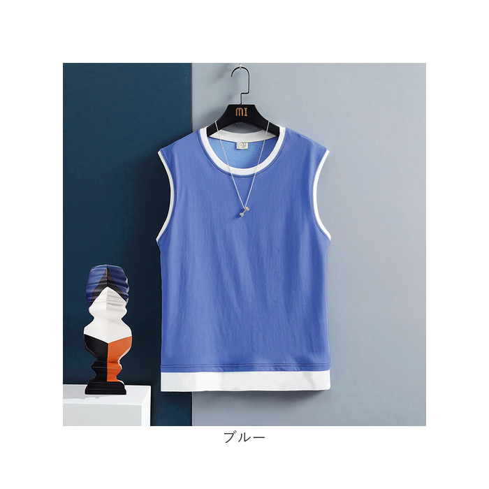 タンクトップ メンズ 通販 綿 コットン 袖無し ノースリーブ おしゃれ 夏 トレーニング 筋トレ オシャレ メンズファッション カジュアル シンプル タンクトップ |  | 12