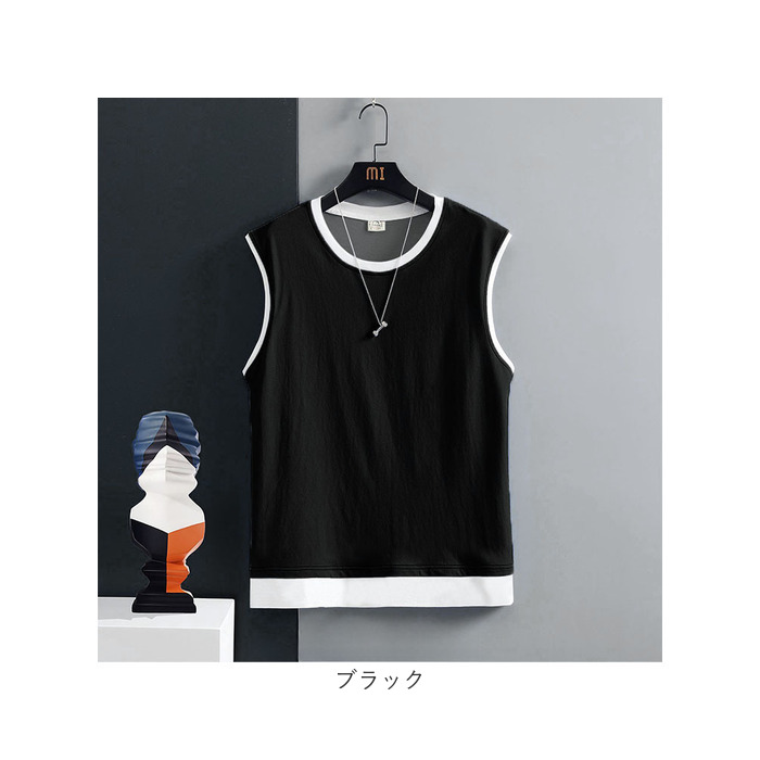 タンクトップ メンズ 通販 綿 コットン 袖無し ノースリーブ おしゃれ 夏 トレーニング 筋トレ オシャレ メンズファッション カジュアル シンプル タンクトップ |  | 13