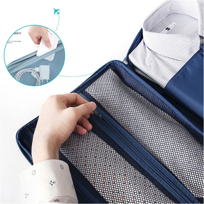シャツケース 2点セット 通販 ワイシャツケース 2個セット トラベルポーチ ワイシャツネクタイケース シャツ 収納ケース ネクタイ収納 ワイシャツ  シャツケース |  | 15