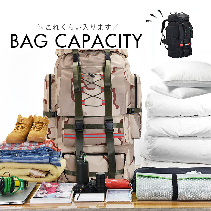 リュック バックパック 登山 130L 通販 大容量 リュックサック ミリタリー ハイキング 登山リュック 防災リュック バッグ バック デイバッグ キャンプ リュック |  | 12