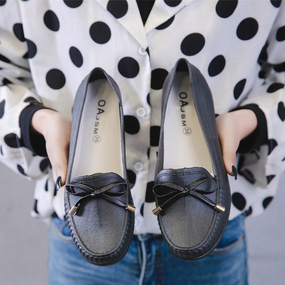 レインシューズ ローファー レディース リボン 通販 スリッポン フラットシューズ 雨靴 カジュアルシューズ ローヒール 晴雨兼用 ぺたんこ 晴れ雨兼用 撥水 | BACKYARD FAMILY | 02
