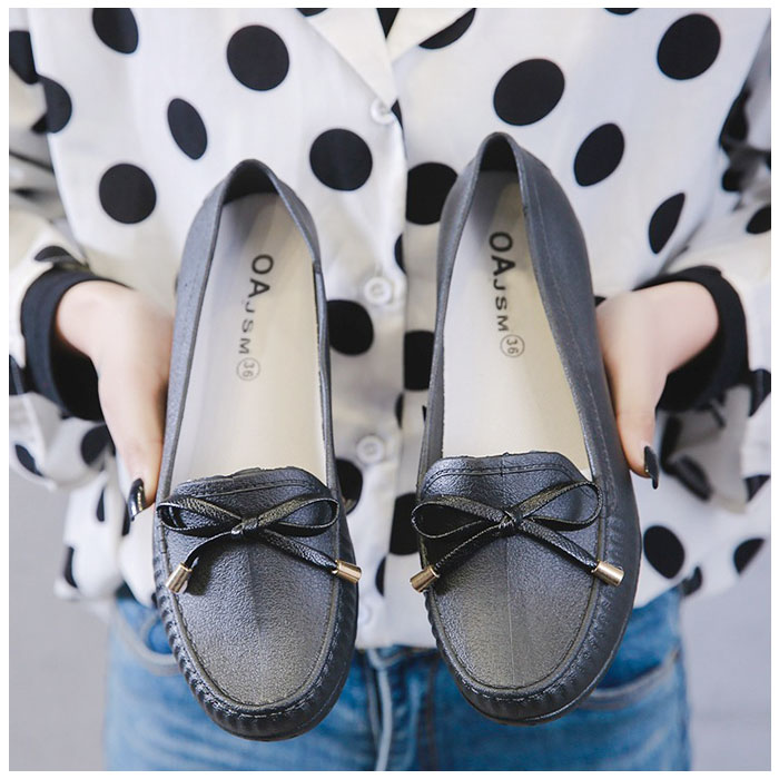 レインシューズ ローファー レディース リボン 通販 スリッポン フラットシューズ 雨靴 カジュアルシューズ ローヒール 晴雨兼用 ぺたんこ レインシューズ |  | 04