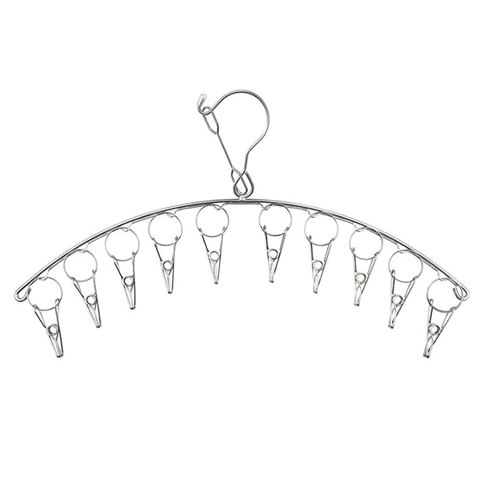 ステンレスハンガー 10ピンチ 通販 ピンチハンガー クリップハンガー 洗濯バサミ ハンガー 洗濯 物干し ハンガーピンチ ランドリー用品 屋内 ステンレスハンガー | BACKYARD FAMILY | 11