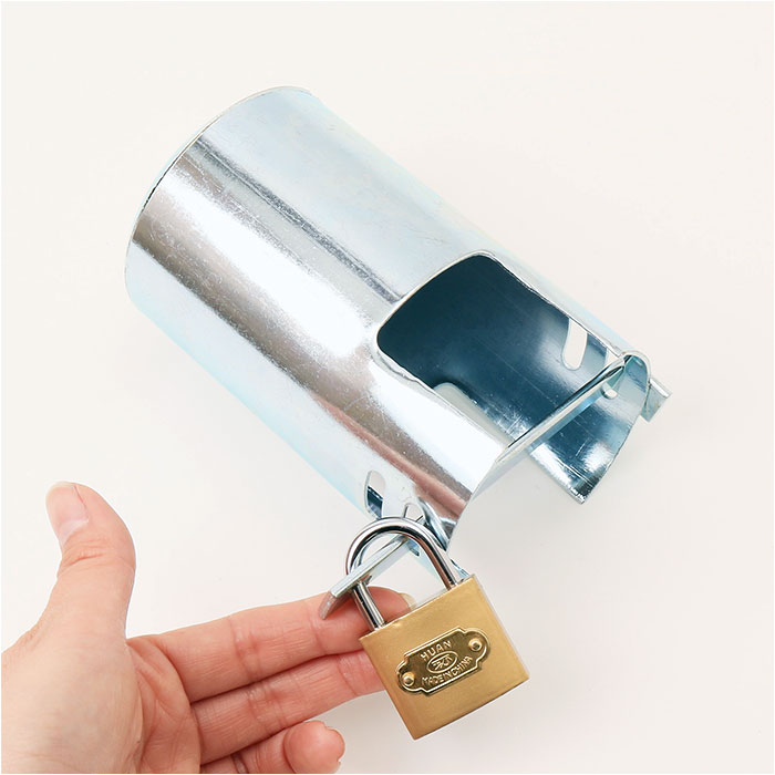 蛇口ロック 通販 蛇口 カバー 蛇口カバー 保護 不正使用防止 盗難防止 盗水防止 屋外 水道 水栓 防犯 外水栓 いたずら防止 鍵 ロック 防犯関連グッズ 蛇口ロック |  | 09