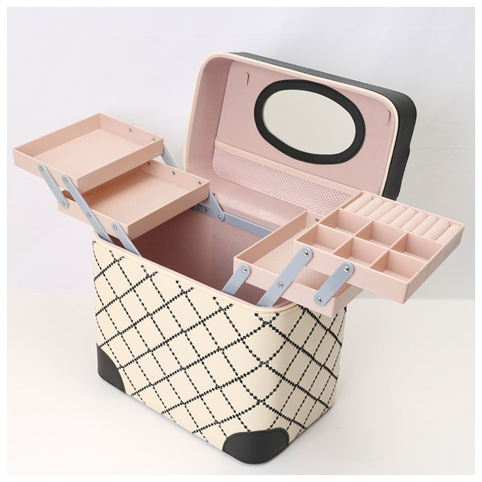 メイクボックス 通販メイクボックス 大容量 コスメボックス バニティケース 化粧品 収納 ボックス コスメ収納ボックス コスメケース メイクボックス | ブランド登録なし | 07