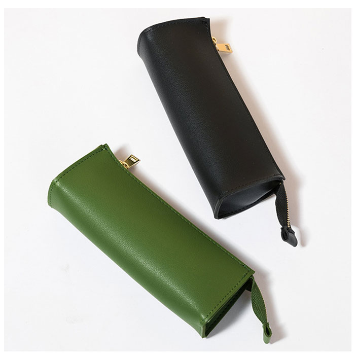 ペンケース 通販ペンケース おしゃれ 大人 ペンポーチ 筆箱 高校生 大容量 合皮 合成皮革 PUレザー シンプル フェイクレザー コンパクト ビジネス ペンケース | ブランド登録なし | 09