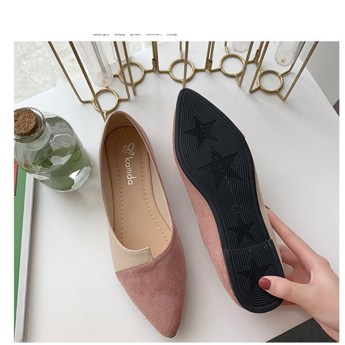 レディース パンプス 靴 ポインテッドトゥ ローヒール ぺたんこ ローヒールパンプス スウェード きれいめ シンプル オフィス ビジネス 通勤 かわいい レディース | ブランド登録なし | 15