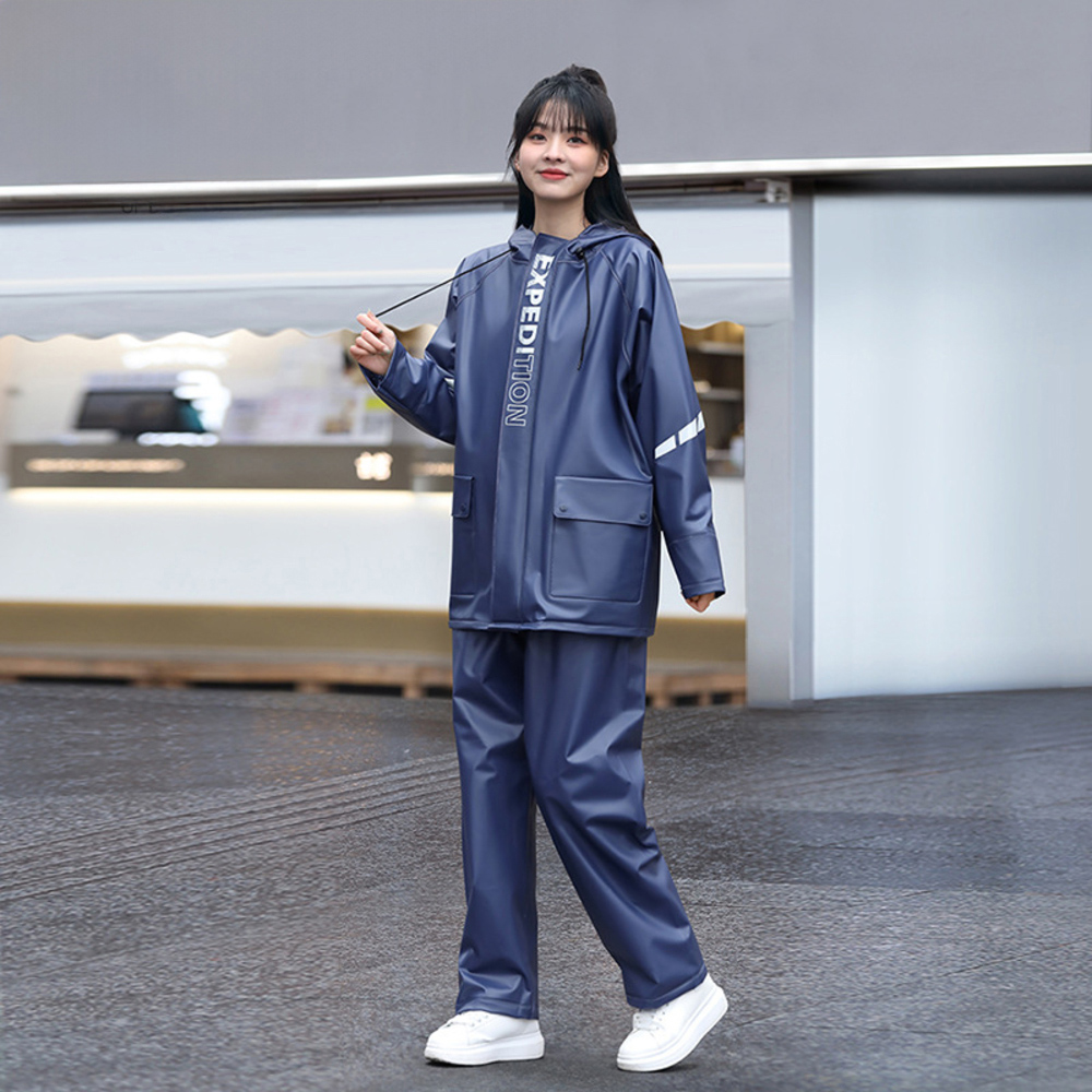 【即日発送】レインウェア&パンツ Lサイズ レインウェア メンズ 上下 通販 通勤 通学 自転車 雨合羽 カッパ