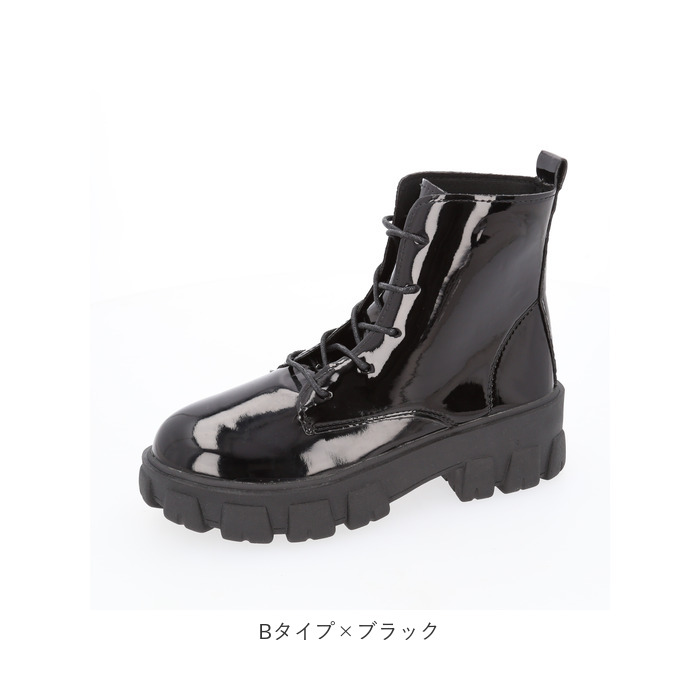 ショートブーツ レディース ローヒール 通販 編み上げブーツ ショート