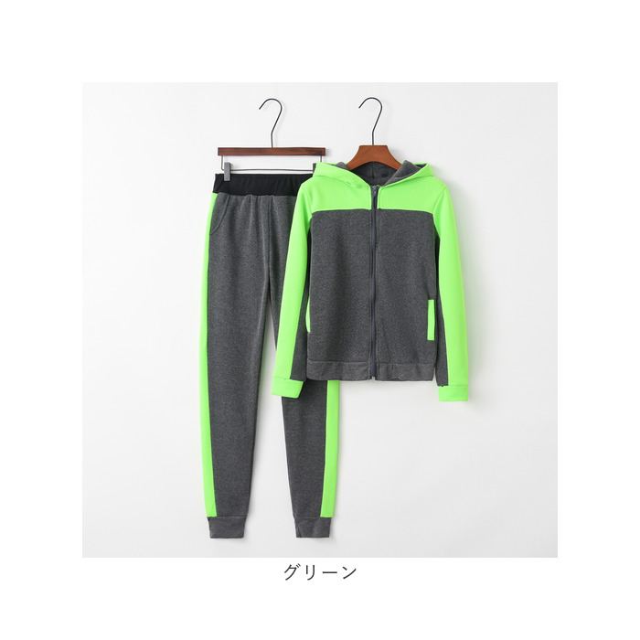 ジャージ スウェットジャージ セットアップ レディース スエット パーカー パンツ 運動着 部屋着 ユニフォーム 上下セット 上下 セット かわいい  ジャージ |  | 13