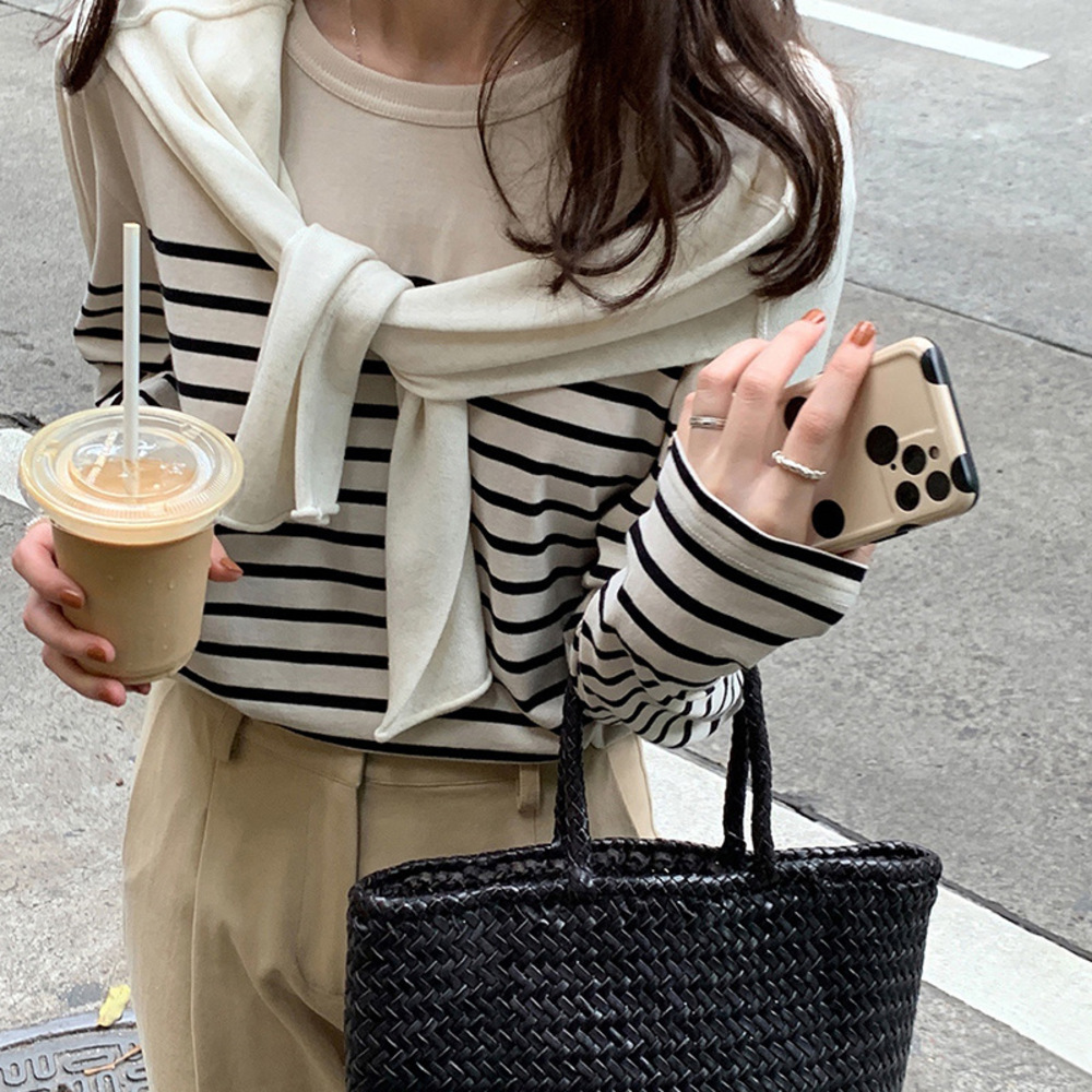 カットソー 通販カットソー 長袖 レディース ボーダー ?ロングtシャツ プルオーバー tシャツ ロンt 長袖 ロンティー シャツ ボーダー きれいめ  カットソー | ブランド登録なし | 05