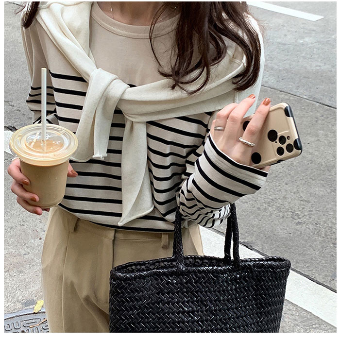 カットソー 通販カットソー 長袖 レディース ボーダー ?ロングtシャツ プルオーバー tシャツ ロンt 長袖 ロンティー シャツ ボーダー きれいめ  カットソー | ブランド登録なし | 07