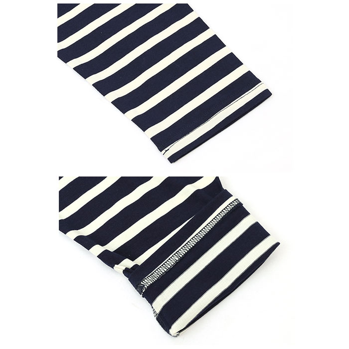 カットソー 通販カットソー 長袖 レディース ボーダー ?ロングtシャツ プルオーバー tシャツ ロンt 長袖 ロンティー シャツ ボーダー きれいめ  カットソー | ブランド登録なし | 14