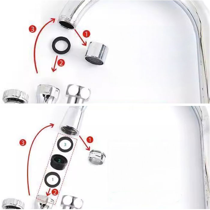 蛇口 シャワーヘッド キッチン 通販 シャワー ヘッド 蛇口シャワー 後付け 洗面台 洗面所 台所 流し ハンドシャワー ノズル 水道 水栓 首振り 360° 蛇口 |  | 09