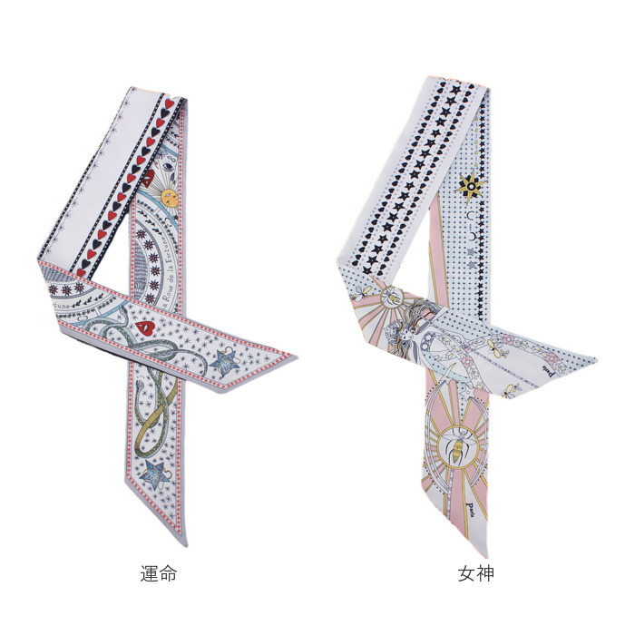 ヘアアクセサリー スカーフ 通販 スリムスカーフ ロングスカーフ ヘアバンド 編み込み リボン 髪飾り 首巻き えりまき おしゃれ イラスト ヘアアクセサリー |  | 09