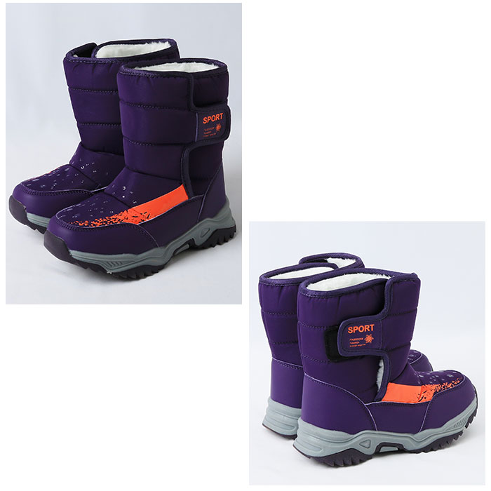 スノーブーツ キッズ おしゃれ 通販 長靴 キッズブーツ スノー ブーツ 雪遊び こども 子供 雪 遊び 男の子 女の子 防寒 あったか ファスナー なし スノーブーツ |  | 15