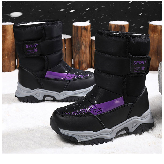 スノーブーツ キッズ おしゃれ 通販 長靴 キッズブーツ スノー ブーツ 雪遊び こども 子供 雪 遊び 男の子 女の子 防寒 あったか ファスナー なし スノーブーツ |  | 07