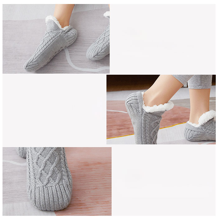 ルームソックス もこもこ 2足セット 通販 レディース メンズ ソックス 厚手 靴下 暖かい 滑り止め すべりどめ モコモコ くつ下 ふわふわ ルームソックス |  | 10