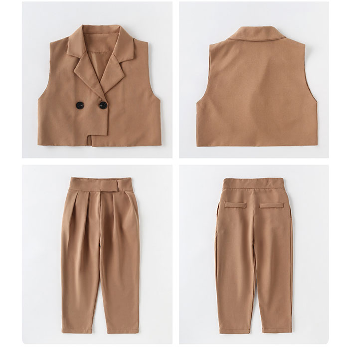 スーツ 女の子 3点セット 通販 パンツスーツ パンツ シャツ ベスト 子供スーツ セットアップ 子供服 キッズ ジュニア 子供 子ども こども ゆったり スーツ |  | 08