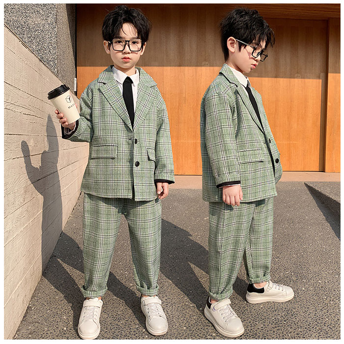 フォーマルスーツ 男の子 2点セット ゆったり 通販 フォーマル スーツ パンツスーツ ジャケット パンツ 子供スーツ セットアップ 子供服 フォーマルスーツ |  | 02