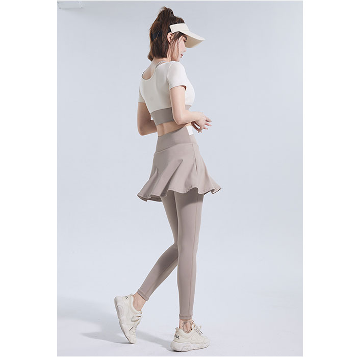 ヨガ レギンス ヨガスカート レディース ヨガパンツ スカート付き スポーツレギンス スカート付きレギンス スカート付きパンツ ジムウェア スリム ヨガ |  | 02