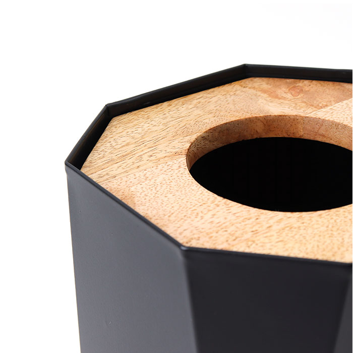 ポッシュメイド posh made ポッシュメイド ダストボックス S 41321 通販 ゴミ箱 ごみ箱 Sサイズ アンティーク スリム 角型 アイアン ナチュラル 木目 デザイン |  | 12