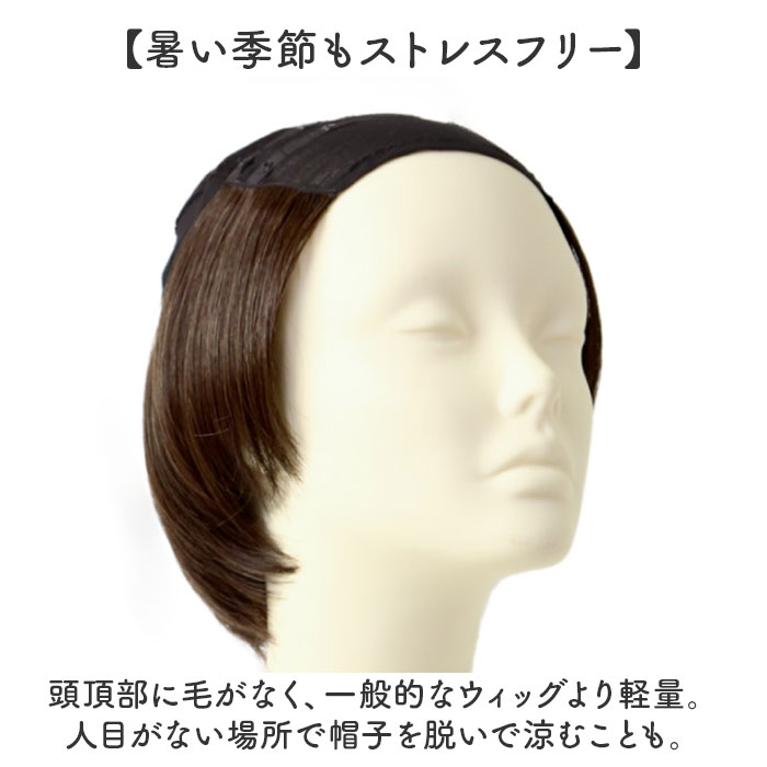 プリシラ帽子ウィッグ prisila BO-20 通販 プリシラ アンダー帽子ウィッグ ニュアンスショートボブ 帽子ウィッグ ハーフウィッグ プリシラ帽子ウィッグ |  | 03