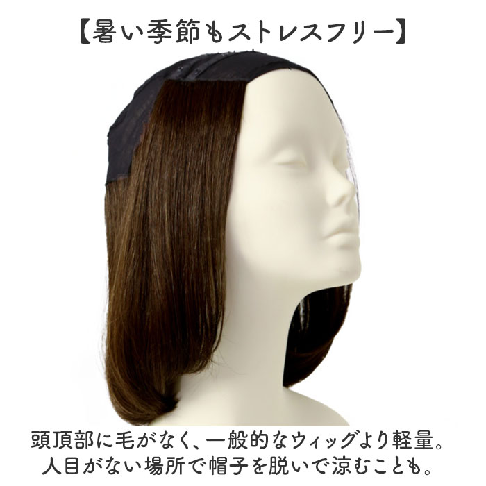 プリシラ帽子ウィッグ prisila BO-21 通販 プリシラ アンダー帽子ウィッグ ワンカールボブ 帽子ウィッグ ハーフウィッグ ポイントウィッグ プリシラ帽子ウィッグ |  | 03