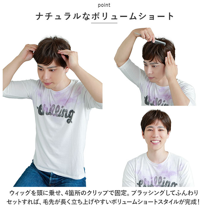 プリシラ 部分ウィッグ 男性 ウィッグ ショート GB-23 通販 ヘアピース カバーピース 部分かつら 五分ウィッグ メンズウィッグ かつら ウイッグ プリシラ | ブランド登録なし | 08
