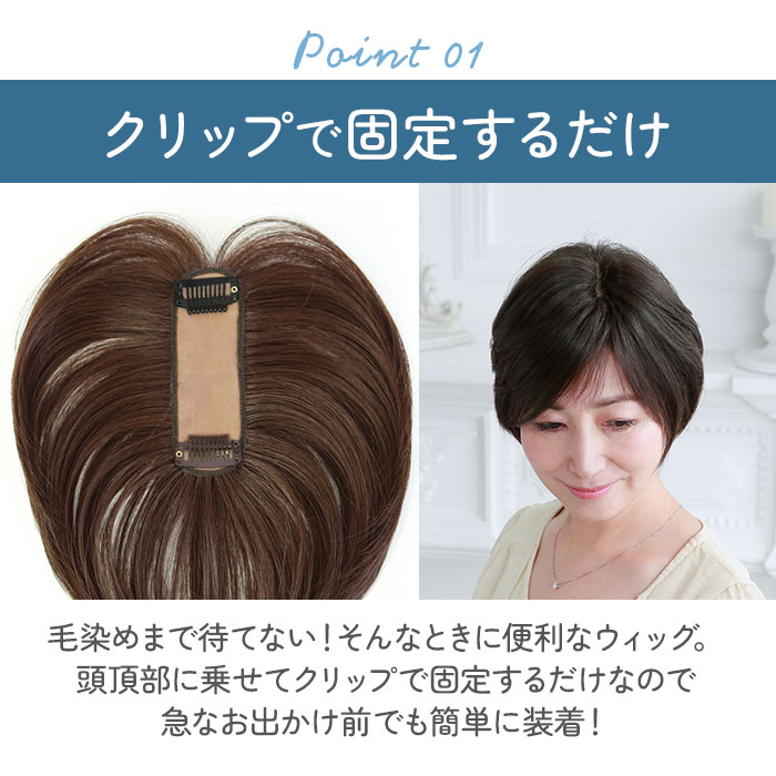 プリシラ ウィッグ レディース 分け目 ST-005 通販 ミセスウィッグ 白髪かくしウィッグ 部分ウイッグ 部分ウィッグ 増毛 部分かつら エクステ 付け毛 | PRISILA | 10