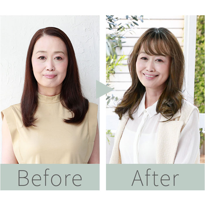 プリシラ 白髪隠しウィッグ prisila ST-010 通販 ヘアピース プレミアム白髪かくしウィッグ ふんわりロング ポイントウィッグ 部分ウィッグ プリシラ |  | 06