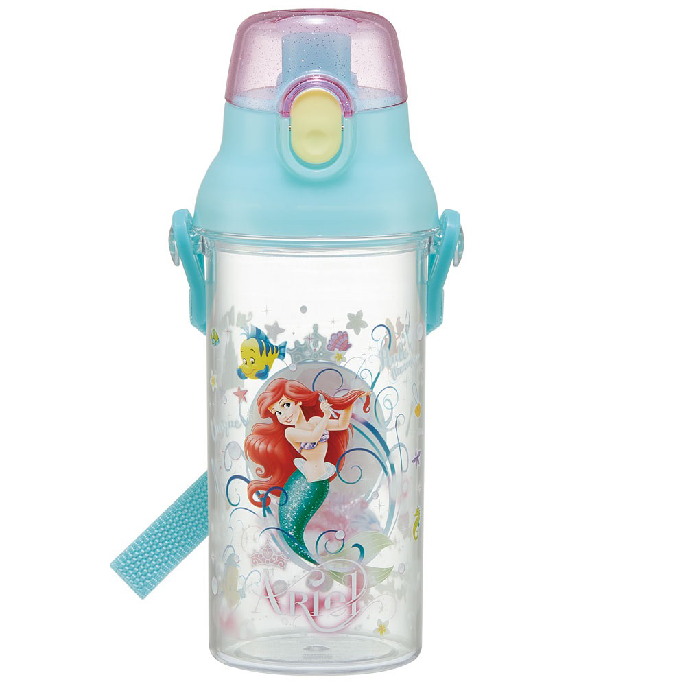 水筒 子供 直飲み クリアボトル おしゃれ かわいい 480ml キッズ ジュニア マイボトル 食洗機対応 ショルダー 肩紐 プラスチック キャラクター スケーター 水筒 |  | 07