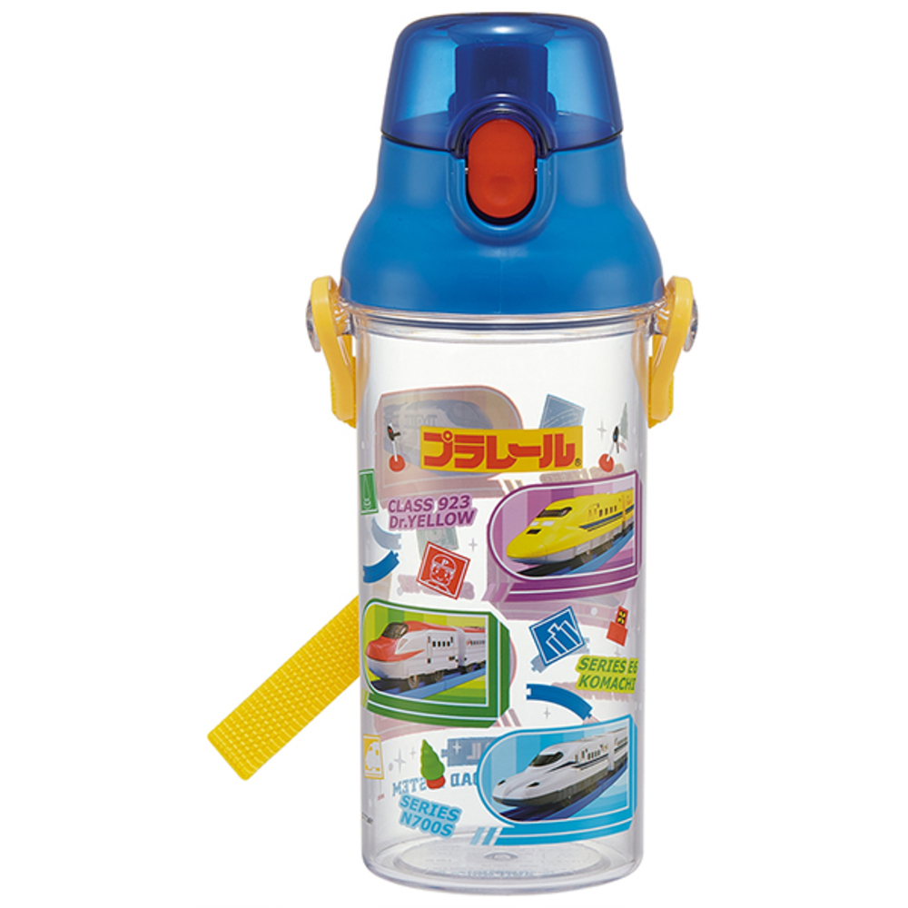 水筒 子供 直飲み クリアボトル おしゃれ かわいい 480ml キッズ ジュニア マイボトル 食洗機対応 ショルダー 肩紐 プラスチック キャラクター スケーター 水筒 |  | 12