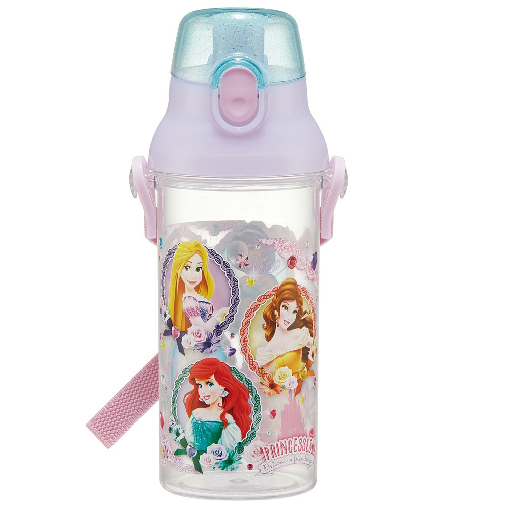 水筒 子供 直飲み クリアボトル おしゃれ かわいい 480ml キッズ ジュニア マイボトル 食洗機対応 ショルダー 肩紐 プラスチック キャラクター スケーター 水筒 |  | 04