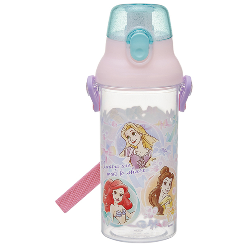 水筒 子供 直飲み クリアボトル おしゃれ かわいい 480ml キッズ ジュニア マイボトル 食洗機対応 ショルダー 肩紐 プラスチック キャラクター スケーター 水筒 |  | 16